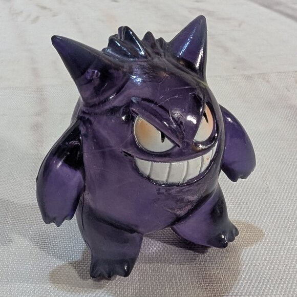 Vintage Tomy Purple Plastic Retro Gengar Pokemon Pocket Monster Action Figure - Picture 1 of 10
